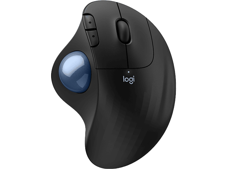 Logitech Ergo M575S, Trackball inalámbrico, Botones personalizables, Ergonómico, 2000ppp, Clics silenciosos, 18 meses de pila, PC-Mac, Negro