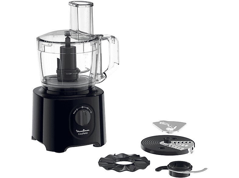 Moulinex Fp2428 Robot DA Cucina, 800 W, capacità ciotola 1,4 l, Nero