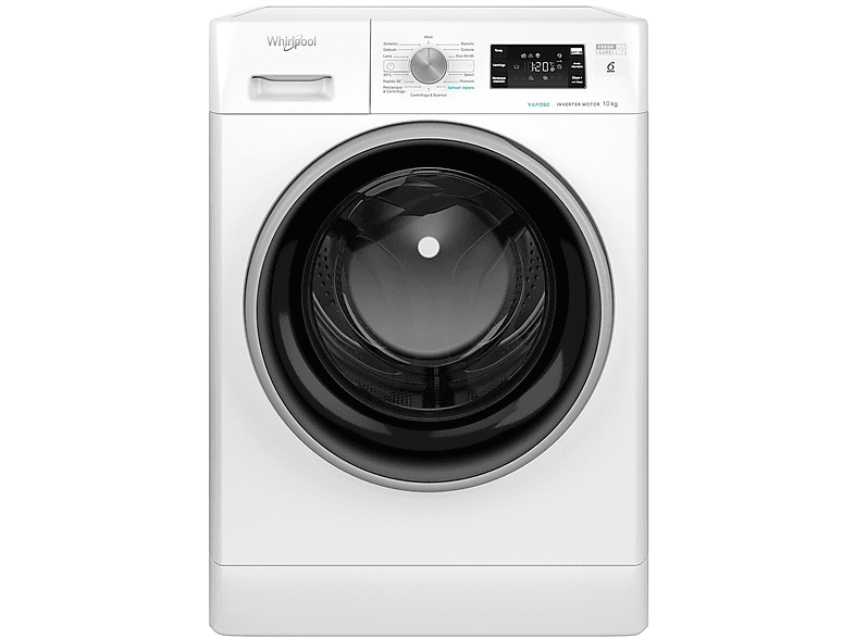 Whirlpool FFB 1048 BSV IT Lavatrice, Caricamento frontale, 10 kg, 60,5 cm, Classe A