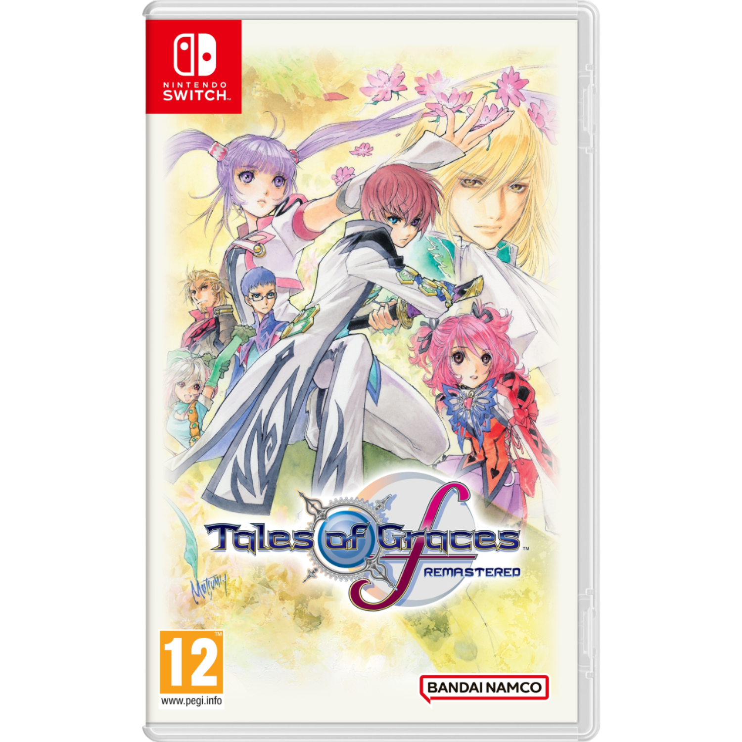 Nintendo Switch game case: Tales of Graces Remastered. Anime personages op de cover.