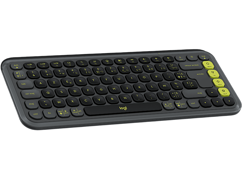 Logitech Draadloos Toetsenbord Pop Icon Keys Azerty Zwart (920-013062)