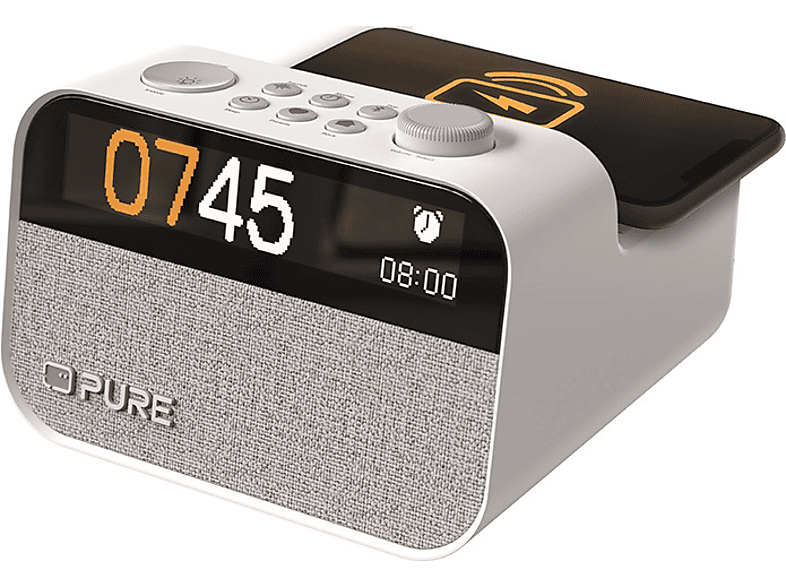 Pure Moment Charge - der Schlafbegleiter mit Licht und kabellosem Laden, Baumwollweiß; All-in-One-Audiobegleiter — Foto 3 von 5