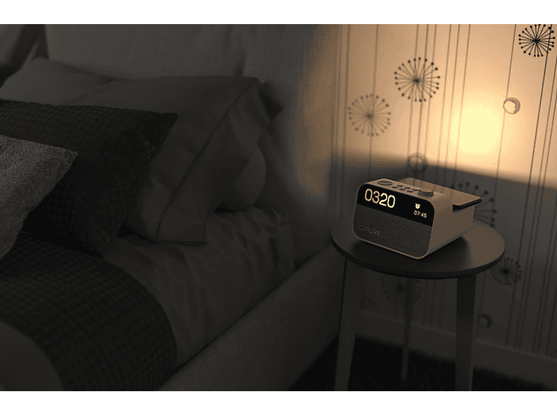 Pure Moment Charge - der Schlafbegleiter mit Licht und kabellosem Laden, Baumwollweiß; All-in-One-Audiobegleiter — Foto 4 von 5