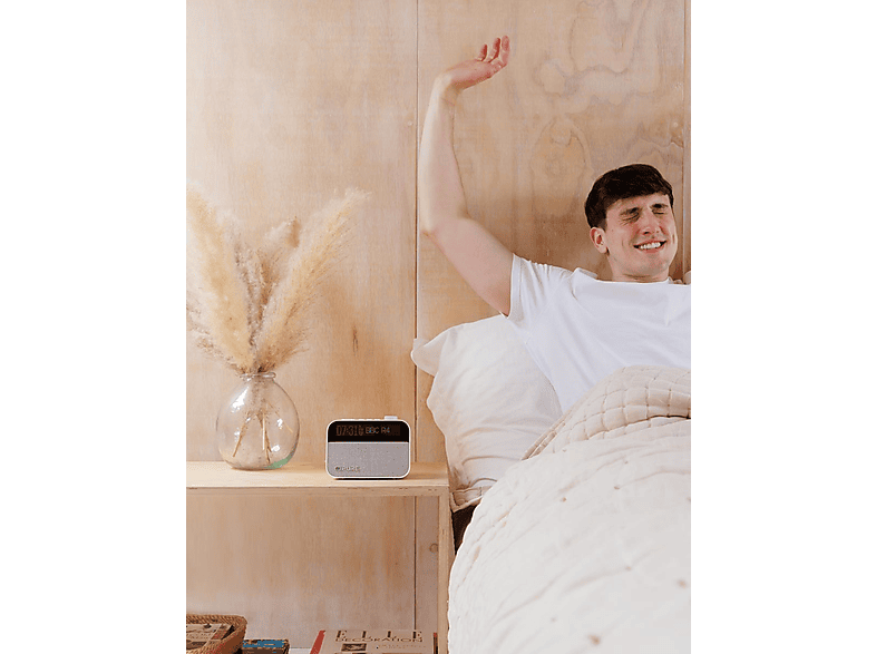 Pure Moment Charge - der Schlafbegleiter mit Licht und kabellosem Laden, Baumwollweiß; All-in-One-Audiobegleiter — Foto 5 von 5