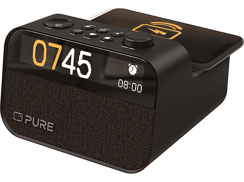 Pure Moment Charge - der Schlafbegleiter mit Licht und kabellosem Laden, Kaffeeschwarz; All-in-One-Audiobegleiter — Foto 3 von 5