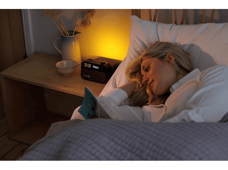 Pure Moment Charge - der Schlafbegleiter mit Licht und kabellosem Laden, Kaffeeschwarz; All-in-One-Audiobegleiter — Foto 4 von 5