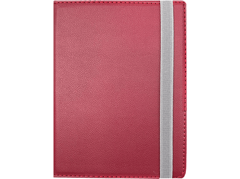 Funda eBook - Silver HT Universal 6" Wave, Compatible Dispositivos hasta 6", Sistema de Sujeción con Ganchos, Burgundy