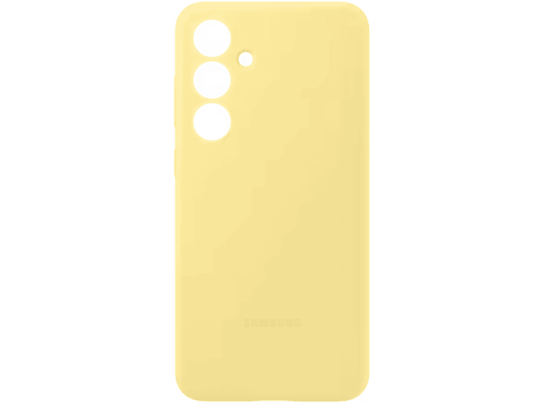 Funda móvil - Samsung EF-PS721CYEGWW, Compatible con Galaxy S24 FE, Silicona, Amarillo