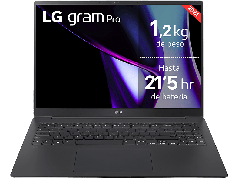 REACONDICIONADO Seminuevo Muy bueno Portátil - LG 16Z90SP-K.AD88B, 16" OLED 4K, Intel® Core™ Evo™ Ultra 7-155H, 32 GB RAM, 1 TB SSD, Arc™ GPU, W11H