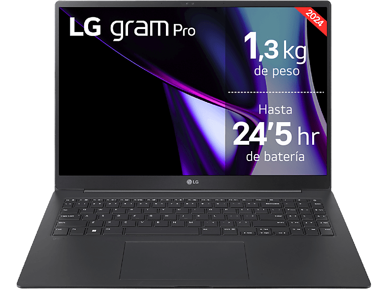 LG 16Z90SP-A.AD88B, 16 OLED 4K, Intel® Evo™ Edition Core™ Ultra 7-155H, 32 GB RAM, 1 TB SSD, GeForce RTX™ 3050, W11H, Negro Obsidiana