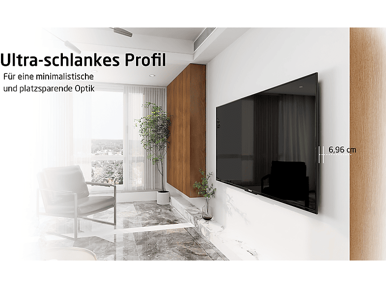 ISY ITV 1200 TV Wandhalterung 32" - 80", VESA max. 600 x 400 mm, starr — Foto 5 von 5