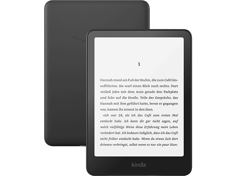 KINDLE KINDLE Paperwhite, Black, 16 GB, 2024, 7-Zoll Display, mit Werbung