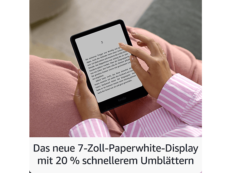 KINDLE KINDLE Paperwhite, Black, 16 GB, 2024, 7-Zoll Display, mit Werbung — Foto 2 von 5