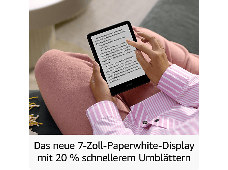 KINDLE KINDLE Paperwhite Signature Edition, 32GB, 2024, 7-Zoll Display, Metallic Black — Foto 2 von 5