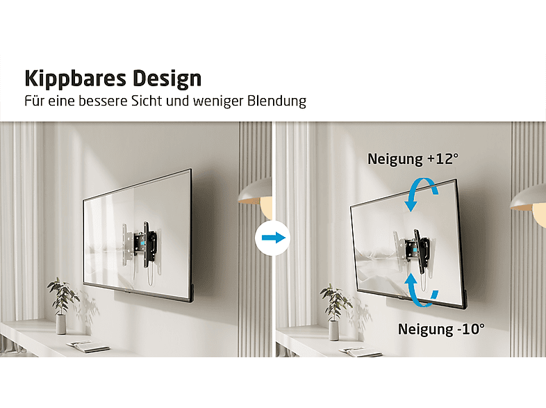 ISY ITV 2000 TV Wandhalterung, 19" - 48", VESA max. 200 x 200 cm, neigbar — Foto 5 von 5