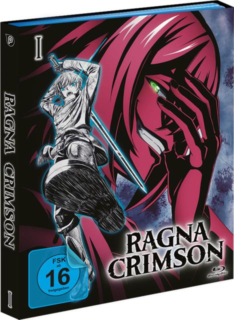 Anime-Box-Set mit einer Figur mit Schwert und einer großen roten Figur.