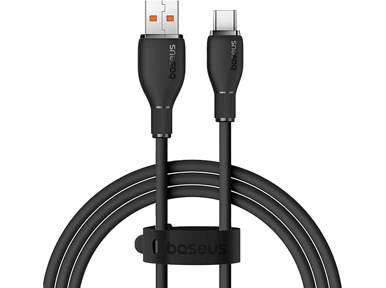 BASEUS Pud USB to C 100W 1.2 m Şarj Kablosu Siyah