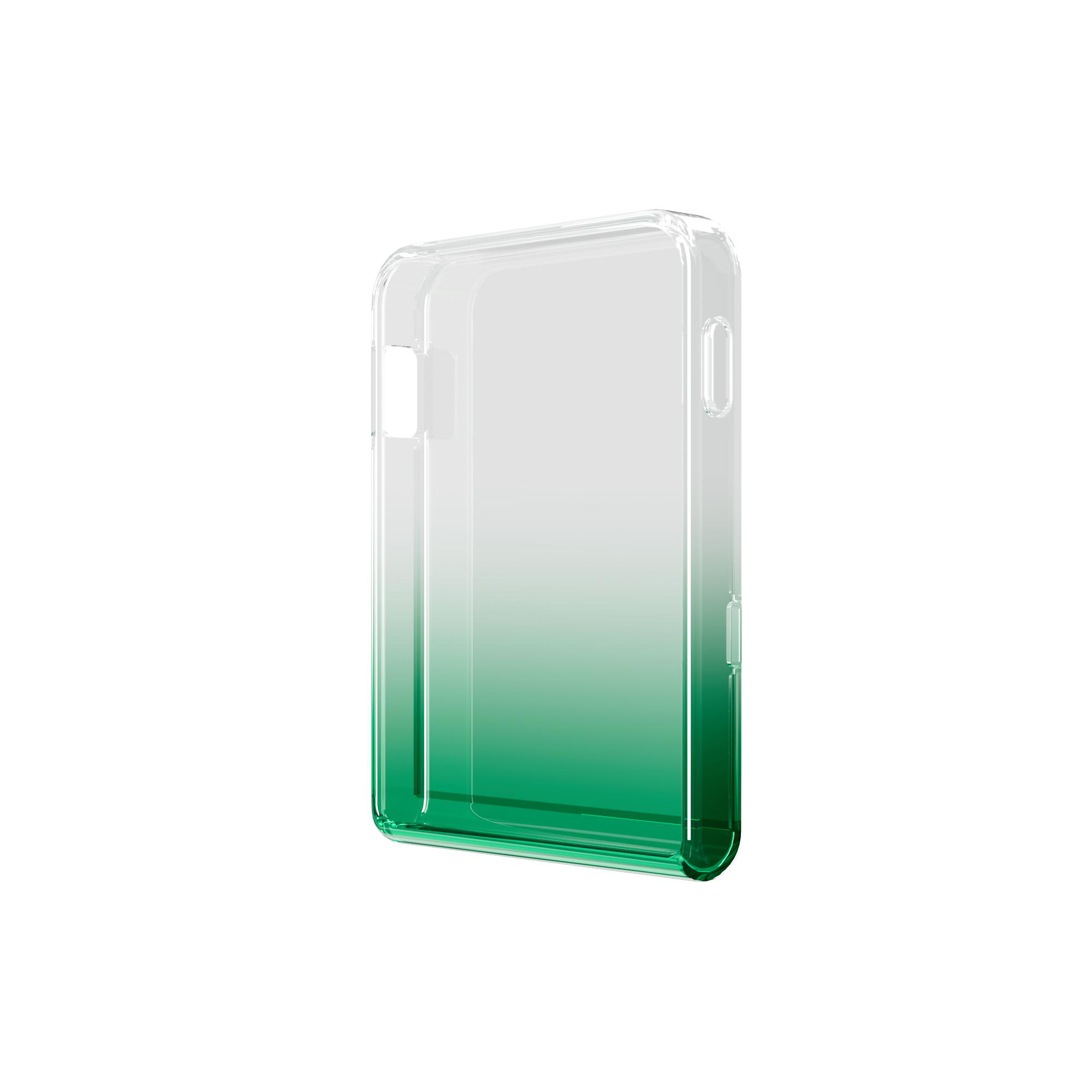 Transparente Handyhülle mit einem grünen Farbverlauf.