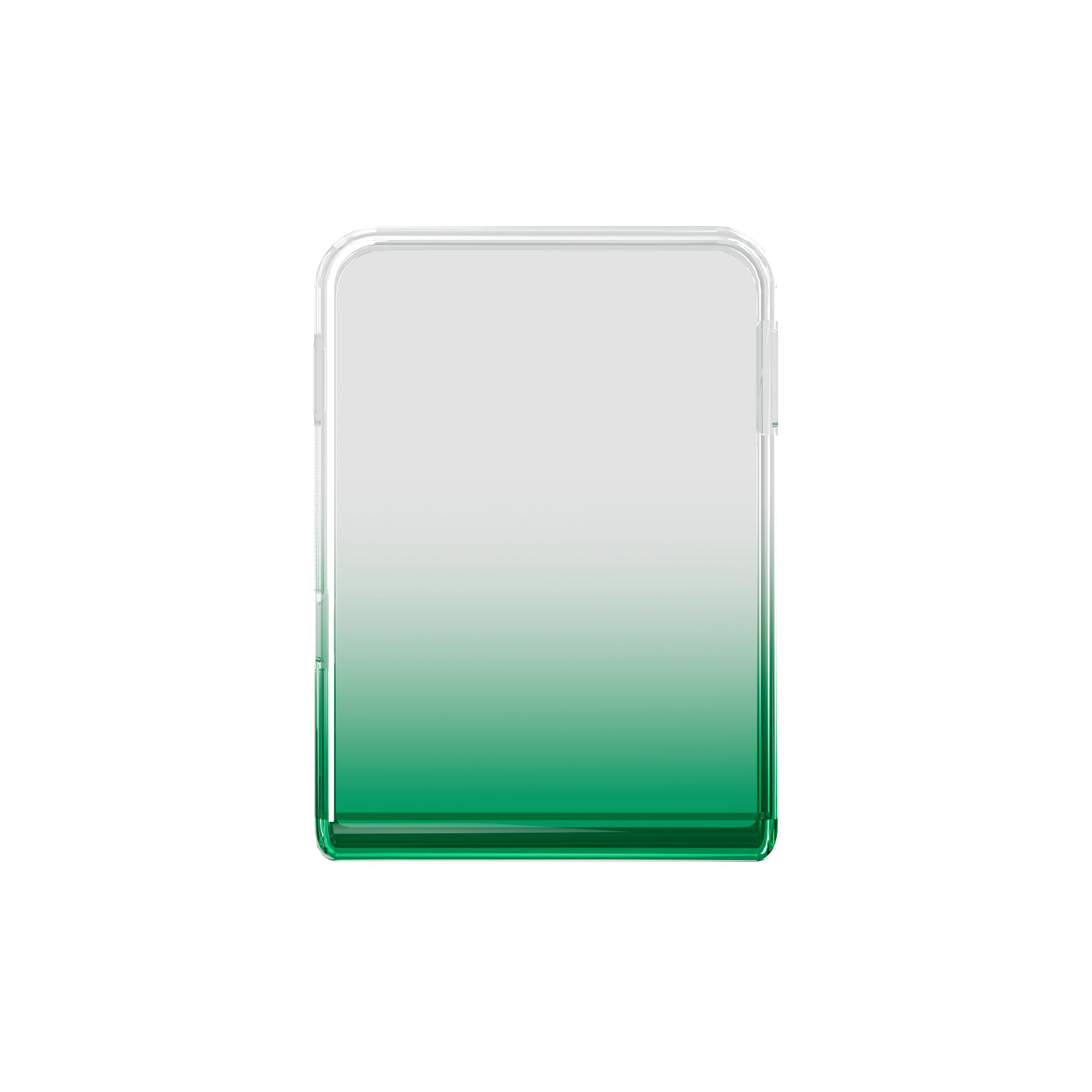 Telefonhülle mit Gradient von weiß nach grün auf weißem Hintergrund.