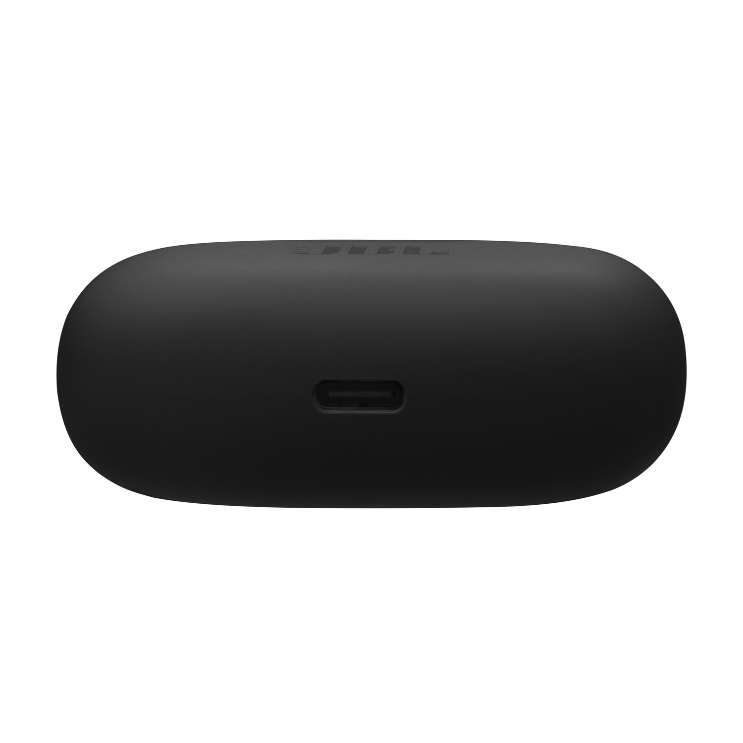Black JBL charging case. A USB-C port is visible.