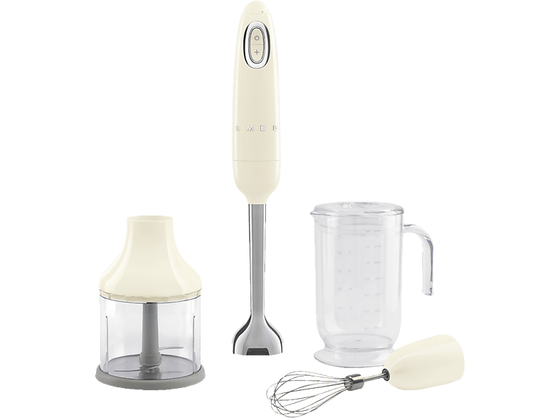 MediaMarkt, Smeg Hbf03creu Stabmixer Creme, 700 W, 1.4 L, Küchengeräte, Küchenkleingeräte, Mixer , Stabmixer, HBF03CREU