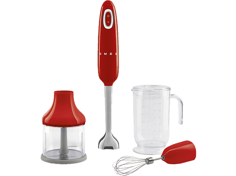 MediaMarkt, Smeg Hbf03creu Stabmixer Rot, 700 W, 1.4 L, Küchengeräte, Küchenkleingeräte, Mixer , Stabmixer, HBF03RDEU