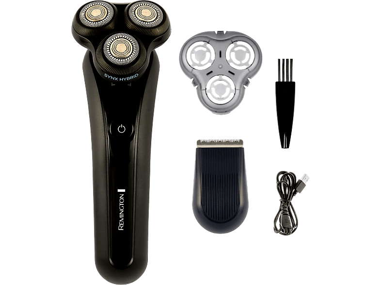 Remington XR1755 Limitless X Rotationsrasierer (Akkubetrieb, Schwarz, Nass-& Trockenrasur)