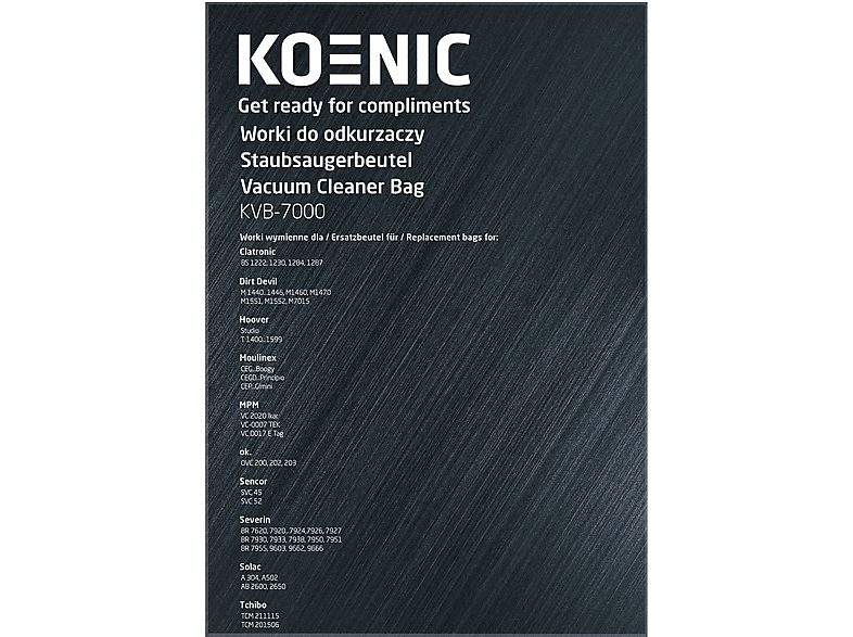Worki KOENIC KVB-7000 – zdjęcie 2