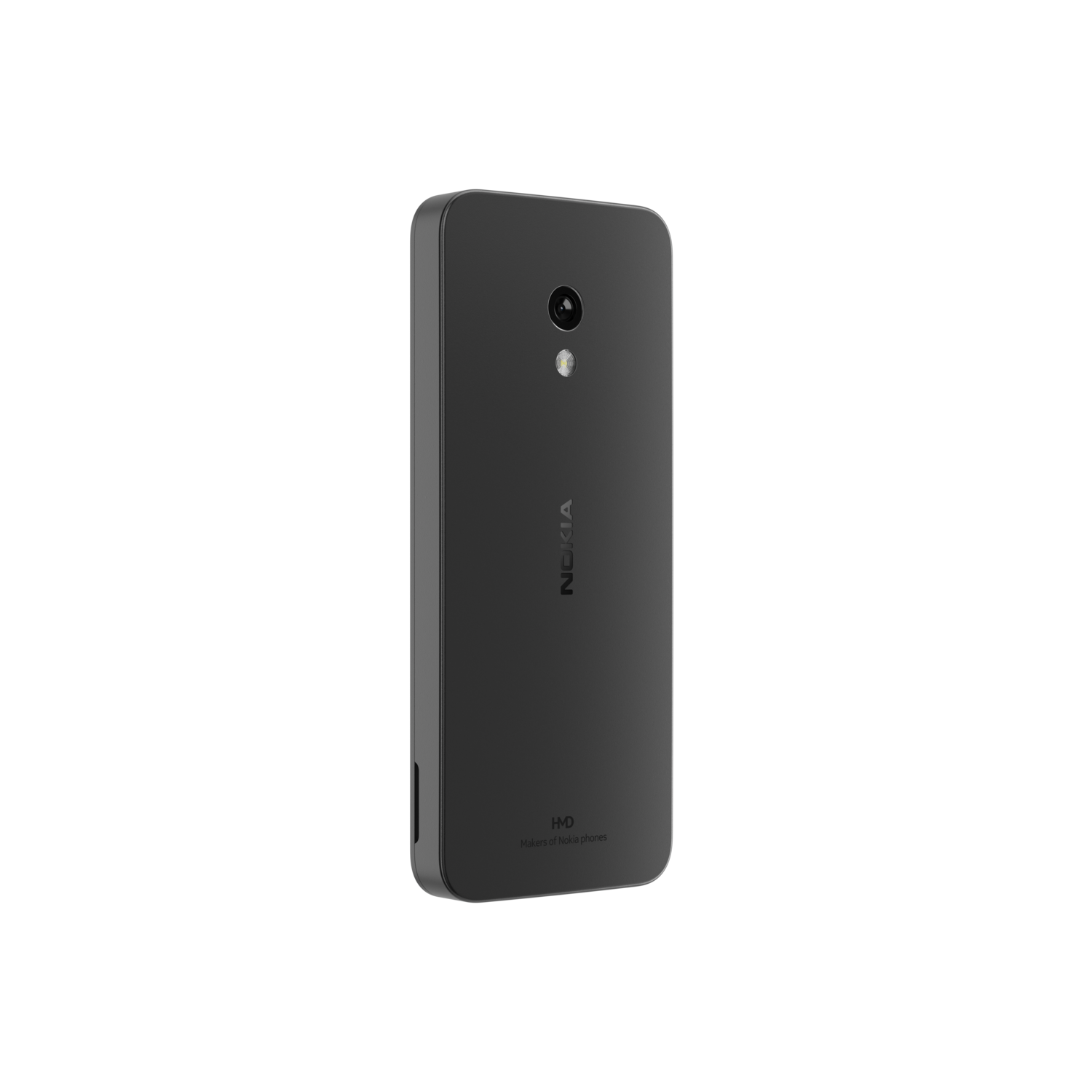 Een telefoonhoesje, transparant en paars, met een cirkelvormige magneetcontour.