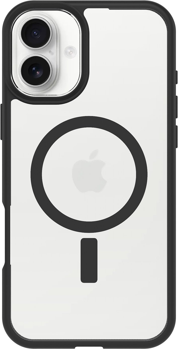 OTTERBOX React Series iPhone 16 Plus tok, MagSafe, átlátszó-fekete (77-96235)