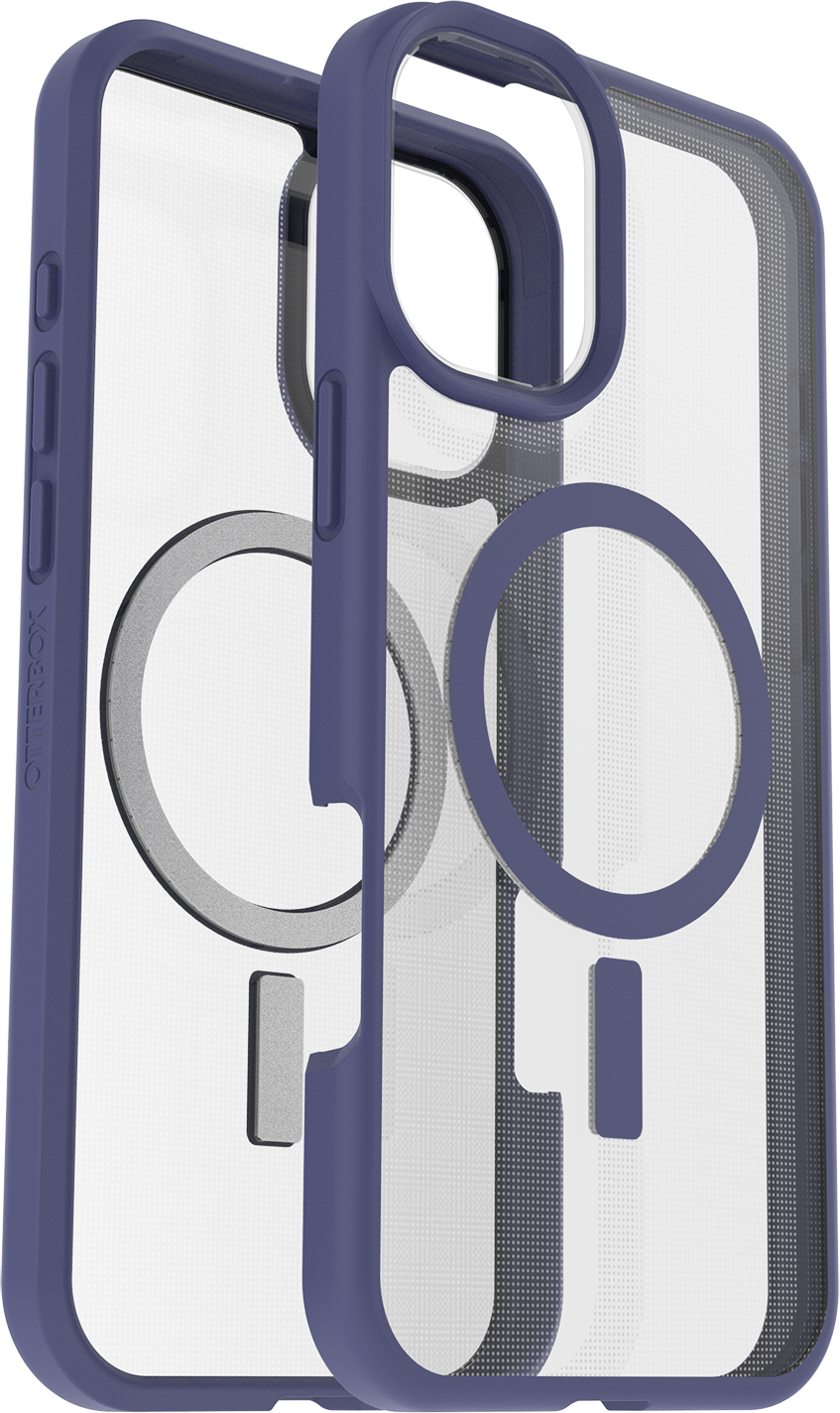 Kék Otterbox telefontok átlátszó hátlappal és mágnesgyűrűvel.