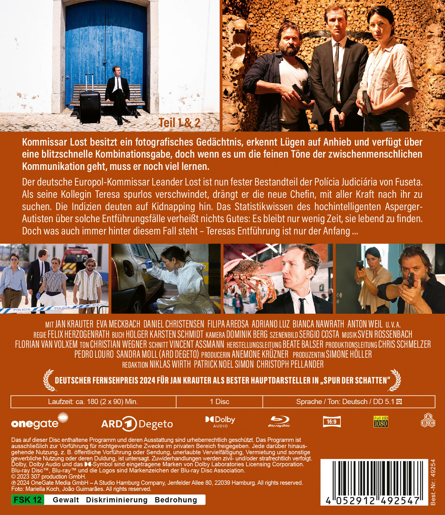 Ein Filmcover mit Schauspielern und Text, einschließlich Titel und Credits.