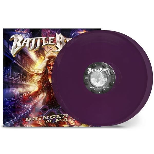 Album borítója lila bakelit lemezzel.