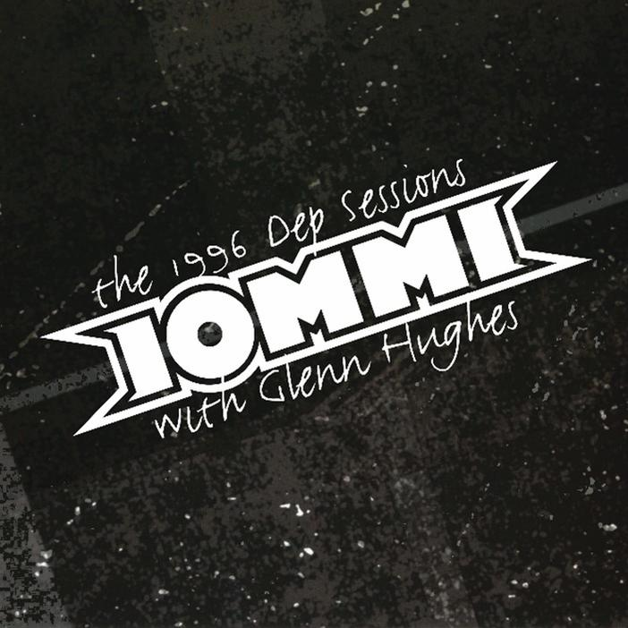 Album borító a "IOMMI" szöveggel, Glenn Hughes-szel.