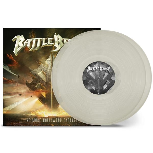 Bakelit lemez és album borító a 'Battle Beast' logóval és szöveggel.