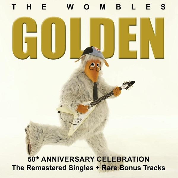 Albumcover: Womble spielt Gitarre, Wort GOLDEN.