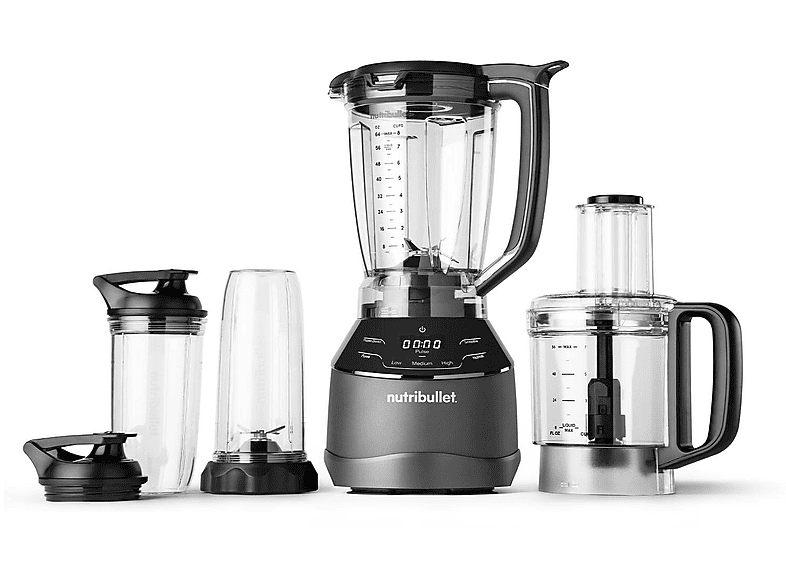 nutribullet NBF 580B Trible Prep System Standmixer 3in1 (Schwarz, 1500 Watt, 1.8 l) — Foto 5 von 5