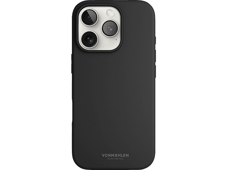 Vonmählen Soft Silicone Case Backcover, für Apple iPhone 16 Pro, Black; Handyhülle