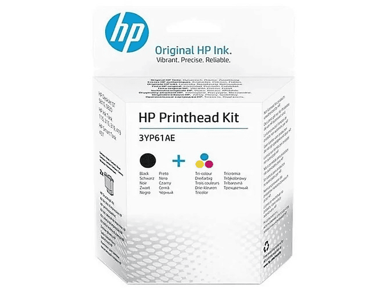 HP 3YP61AE Baskı Kafası Kiti Siyah + Renkli