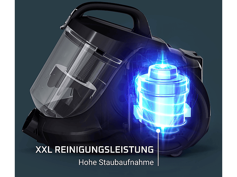 ROWENTA RO3725 Compact Power Cyclonic Classic Staubsauger, maximale Leistung: 750 Watt