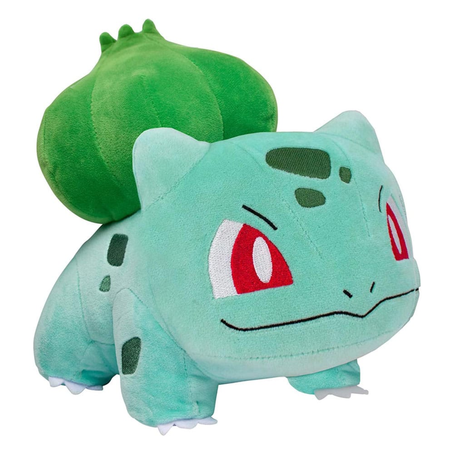 Bulbasaur pluche speelgoed. Het is een groene pokemon met een knol op zijn rug.