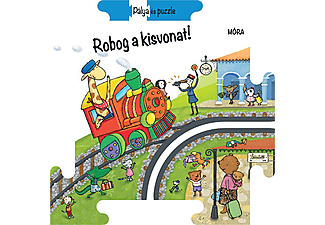 Móra Könyvkiadó - Pálya és puzzle - Robog a kisvonat!