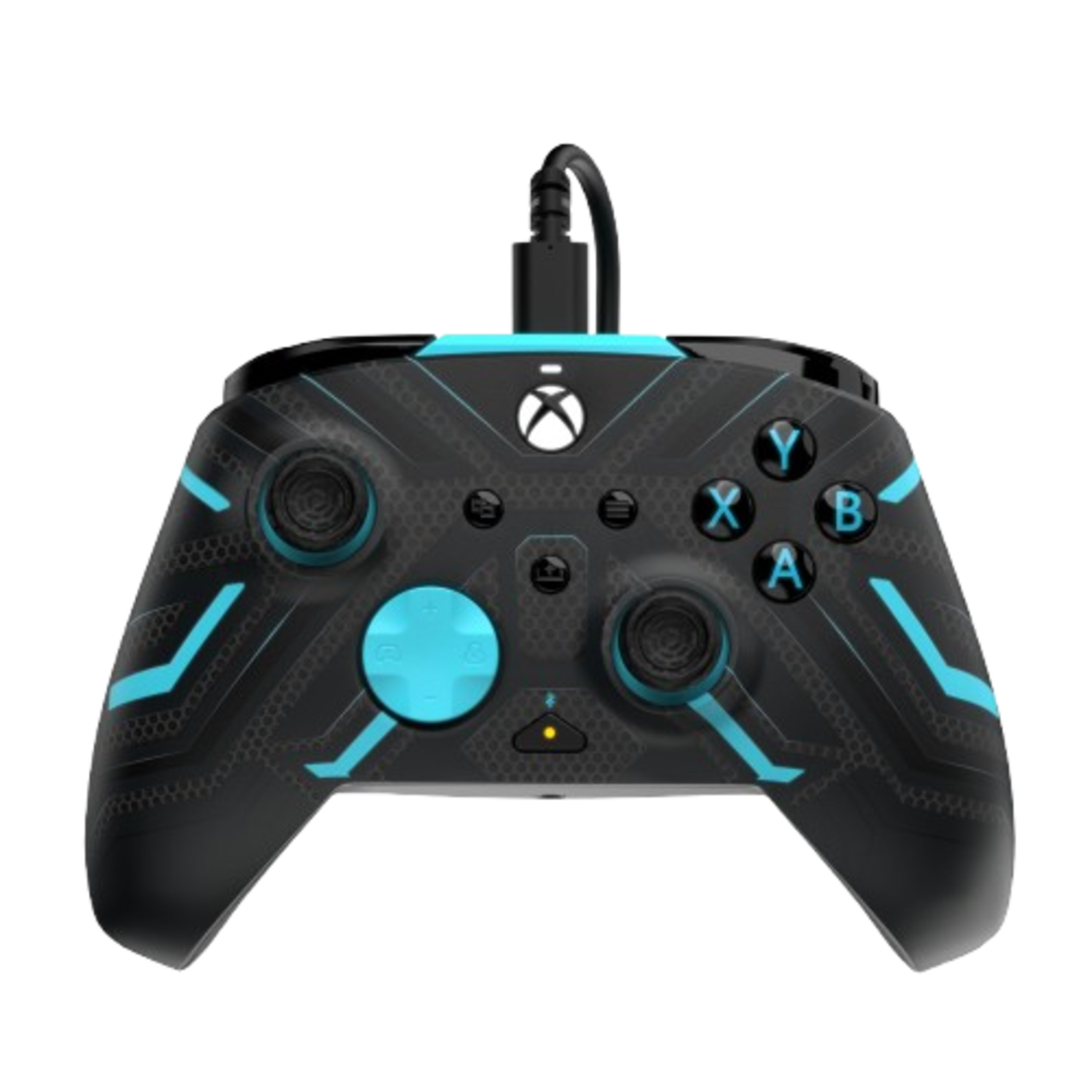 PDP Rematch Bedrade Controller - Titan Steel Glow In The Dark