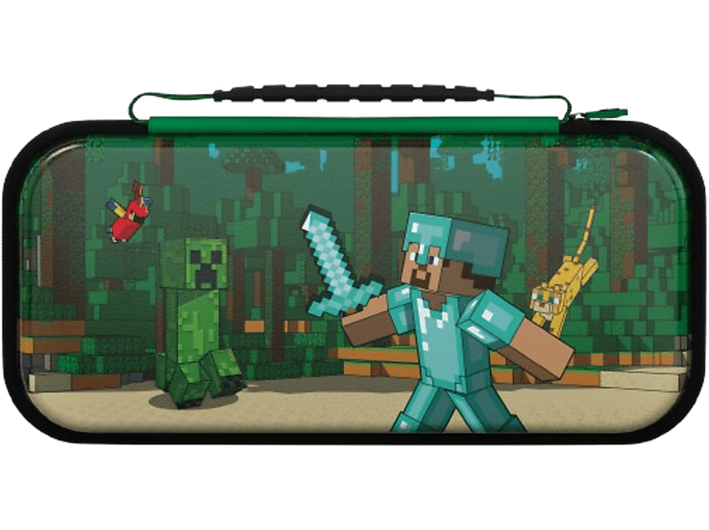 PDP REALMz Nintendo Switch Travel Case | Minecraft Forest Battle