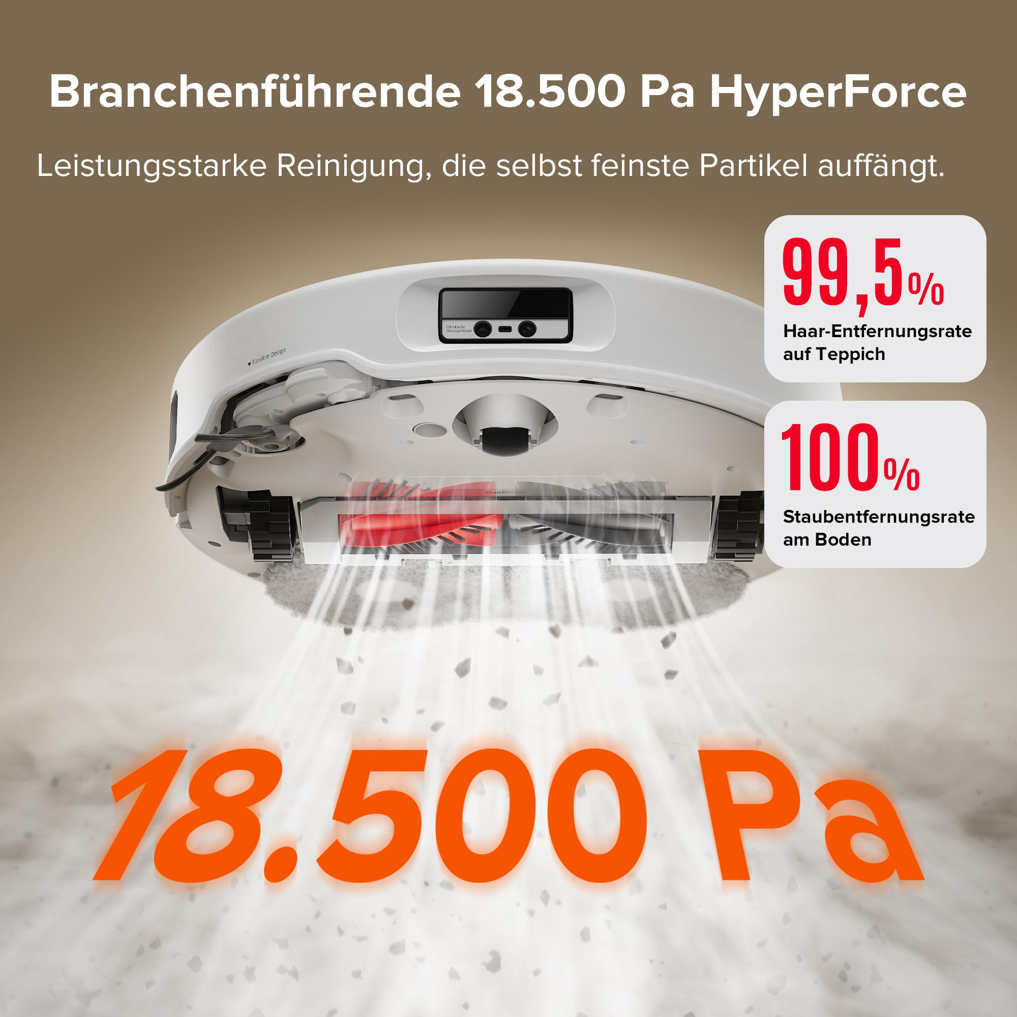 Schwarze Lenovo-Monitorrückseite, mit Anschlüssen und ThinkVision-Logo, mit Ein-/Aus-Taste.