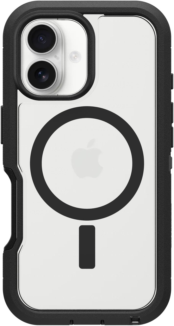 OTTERBOX Defender Series XT iPhone 16 tok, MagSafe, átlátszó-fekete (77-96056)