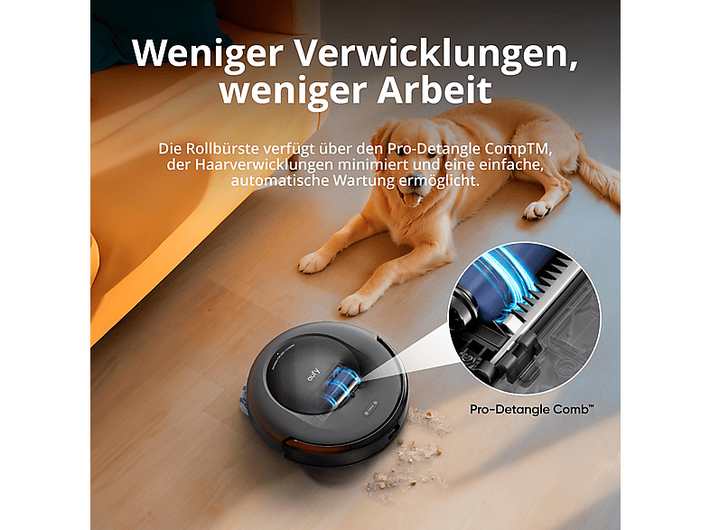 EUFY C20 Saug-/Wischroboter mit vollautomatischer Station