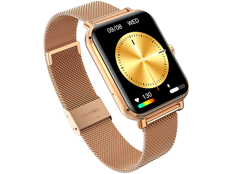 Smartwatch GARETT GRC Classic Złoty stalowy – zdjęcie 3