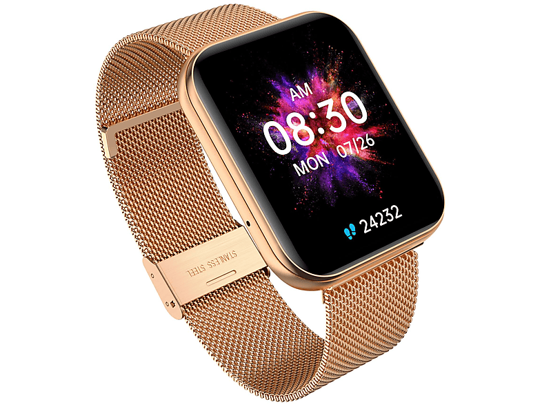 Smartwatch GARETT GRC MAXX Złoty stalowy