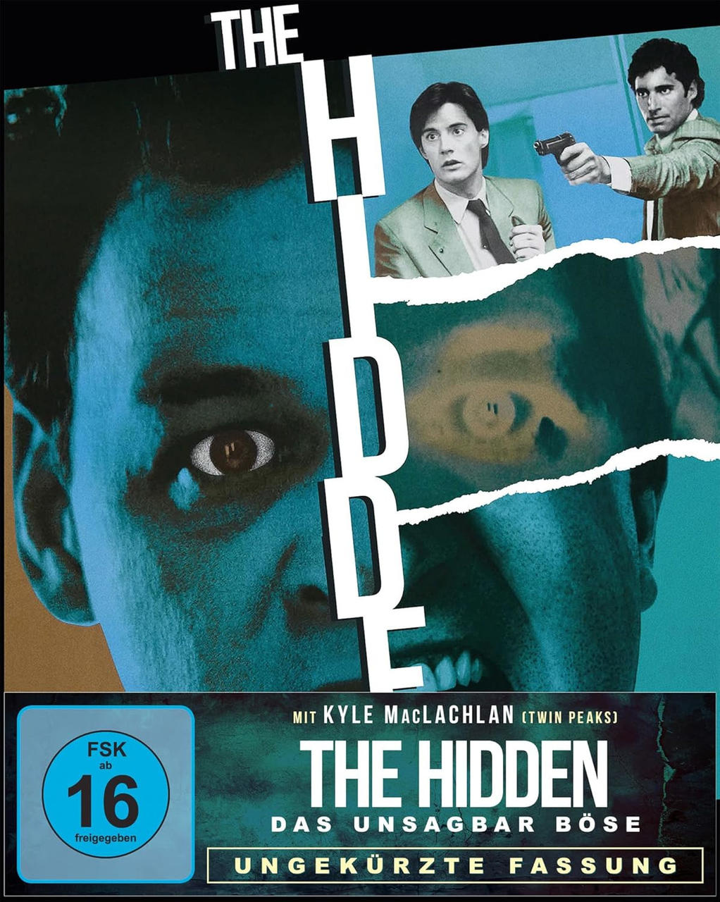 Filmposter, Gesichter von Männern mit dem Titel 'The Hidden'.